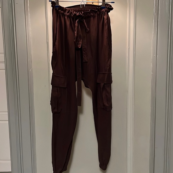 Ulla Johnson Pants & Jumpsuits Ulla Johnson Silk Drop Crotch Cargo